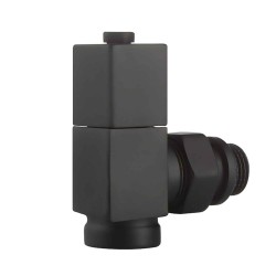 Valve ROYAL THERMO CUBE SET ANGLE BLACK 1/2 