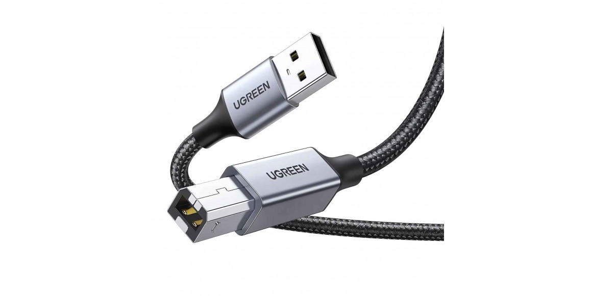 Кабель UGREEN US369 USB-A to USB-B 2.0 Printer Cable 3m (BK) (80804)