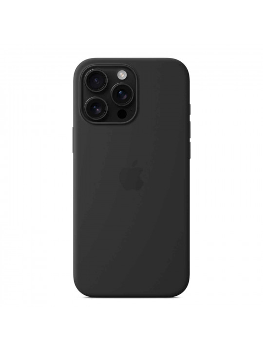 Հեռախոսի պատյան APPLE iPhone 16 Pro Max Silicone Case with MagSafe (Black) (MYYT3ZM/A)