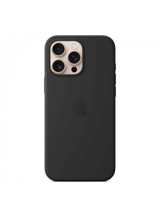 Cover for smartphone APPLE iPhone 16 Pro Max Silicone Case with MagSafe (Black) (MYYT3ZM/A)