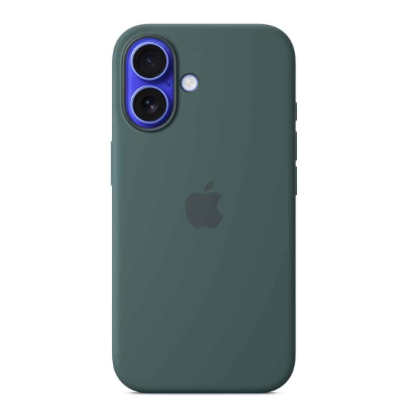 Cover for smartphone APPLE iPhone 16 Silicone Case With MagSafe (Lake Green) (MYY83ZM/A)