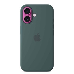 Cover for smartphone APPLE iPhone 16 Silicone Case With MagSafe (Lake Green) (MYY83ZM/A)