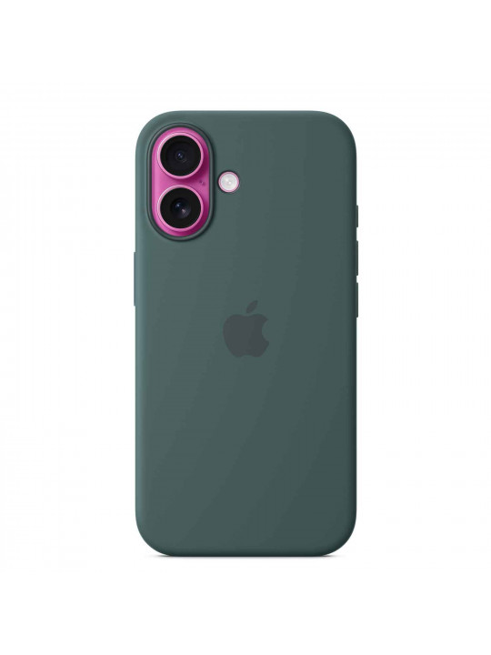 Cover for smartphone APPLE iPhone 16 Silicone Case With MagSafe (Lake Green) (MYY83ZM/A)