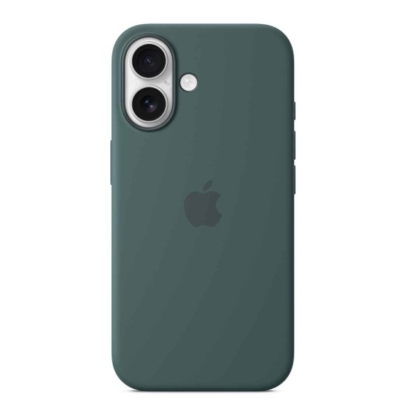 Cover for smartphone APPLE iPhone 16 Silicone Case With MagSafe (Lake Green) (MYY83ZM/A)
