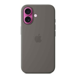 Cover for smartphone APPLE iPhone 16 Silicone Case With MagSafe (Stone Gray) (MYY33ZM/A)