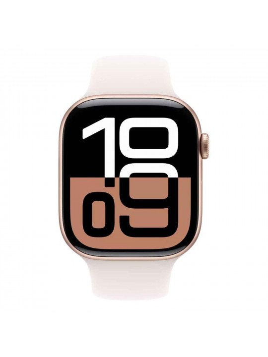 Smart watch APPLE WATCH SERIES 10 42MM ROSE GOLD ALUMINIUM LIGHT BLUSH SPORT BAND (A2997) (MWWH3QI/A)