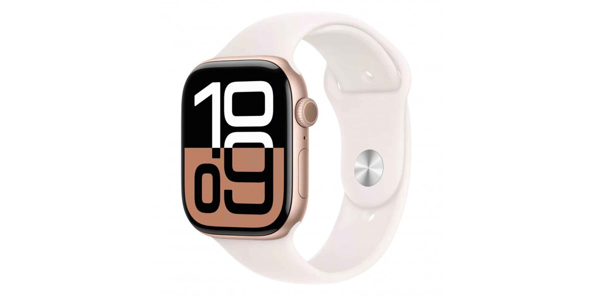 Смарт-часы APPLE WATCH SERIES 10 42MM ROSE GOLD ALUMINIUM LIGHT BLUSH SPORT BAND (A2997) (MWWH3QI/A)