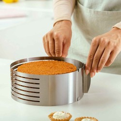 Cake accessories NAVA 10-100-003 S.STEEL CAKE CUTTER ADJUSTABLE 7 LEVEL 