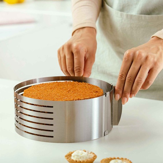 Խմորեղենի պարագաներ NAVA 10-100-003 S.STEEL CAKE CUTTER ADJUSTABLE 7 LEVEL 