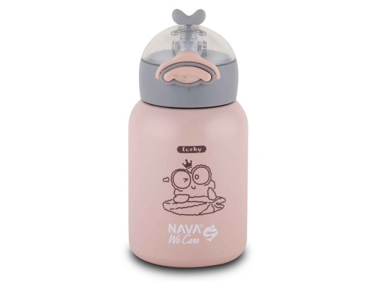 Бутылка для воды NAVA 10-110-001 PLASTIC WE CARE PINK 380ML 