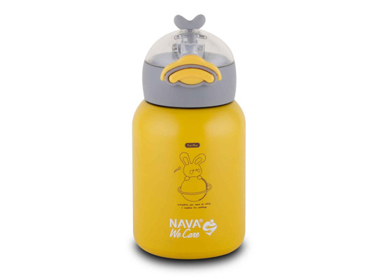 Бутылка для воды NAVA 10-110-004 S.STEEL WE CARE YELLOW 350ML 