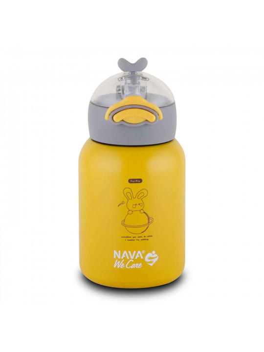 Бутылка для воды NAVA 10-110-004 S.STEEL WE CARE YELLOW 350ML 