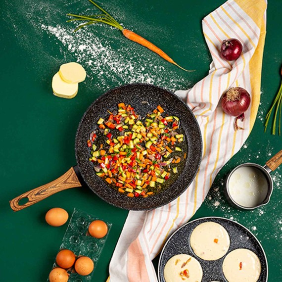 Frypan NAVA 10-144-100 STONE NATURE 20CM 