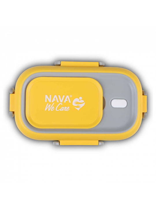 Մթերքի տարաներ NAVA 10-262-008 S.STEEL LUNCH BOX WE CARE YELLOW 800ML 