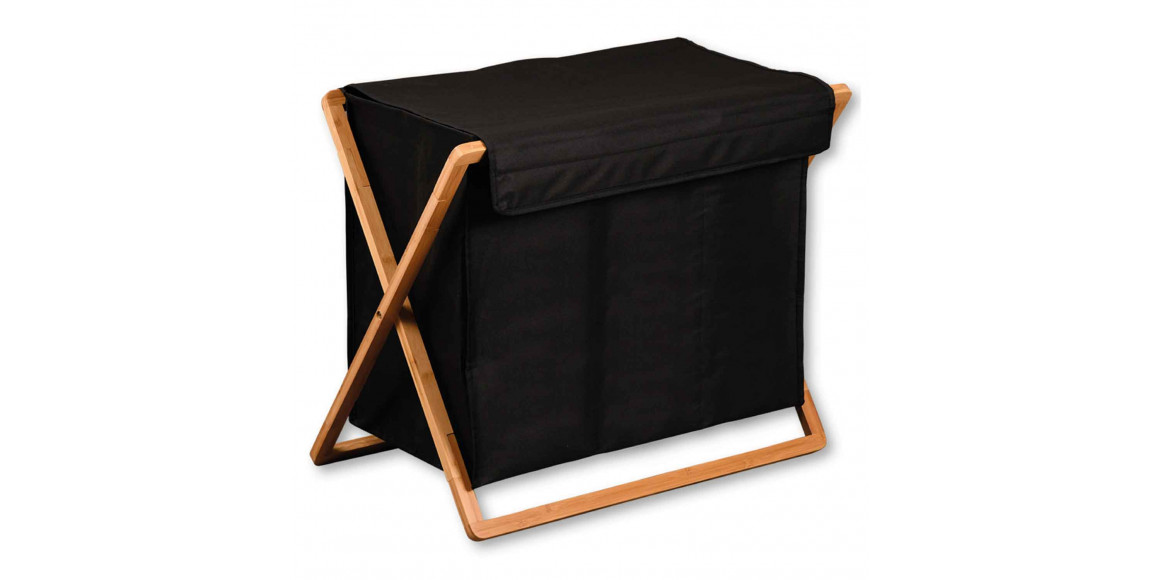 Laundry basket KESPER 19437 BLACK TRIO 