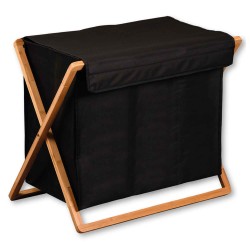 Laundry basket KESPER 19437 BLACK TRIO 