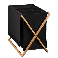 Корзина для белья KESPER 19437 BLACK TRIO 