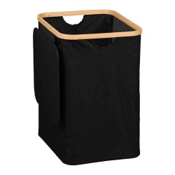 Laundry basket KESPER 19594 BLACK WITH COVER 