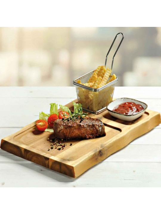 Plate KESPER 28196 ACACIA BBQ SERVING BOARD 