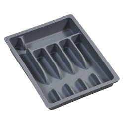 Cutlery box KESPER 30087 PLASTIC GREY ADJUSTABLE 29/50x38CM 