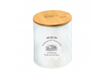 Jar KESPER 38257 METAL WHITE 11CM 