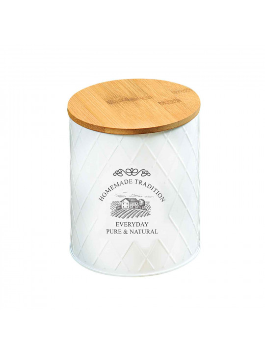 Jar KESPER 38257 METAL WHITE 11CM 