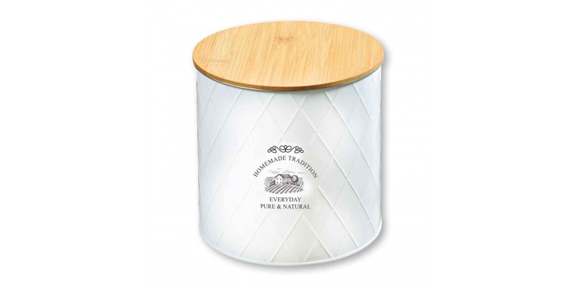 Jar KESPER 38267 METAL WHITE 17CM 