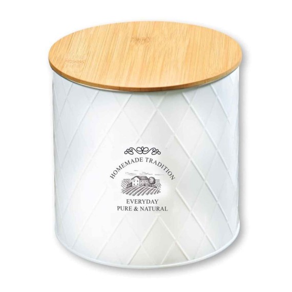 Jar KESPER 38267 METAL WHITE 17CM 