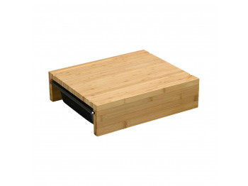 Chopping board KESPER 58355 BAMBOO WITH 2 STEEL TRAYS 