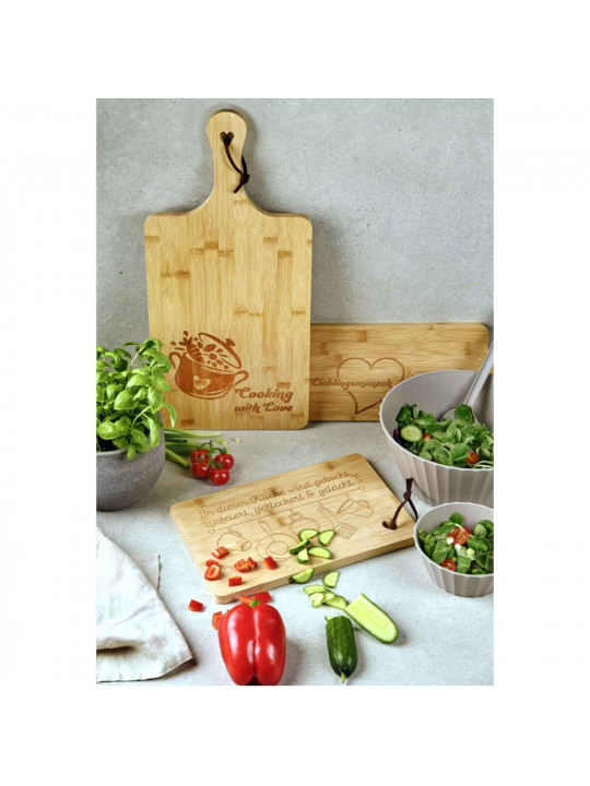 Chopping board KESPER 58392 BAMBOO FOR SERVING LIEBE 