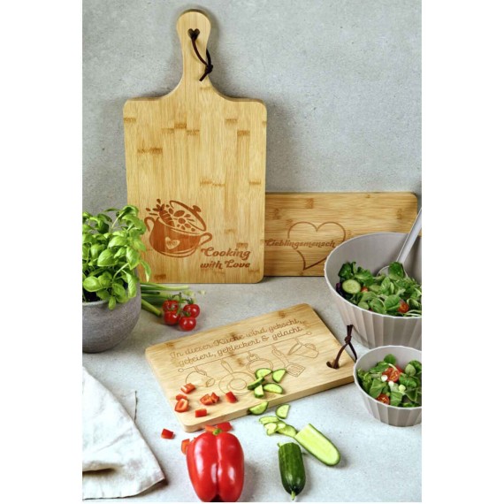 Chopping board KESPER 58392 BAMBOO FOR SERVING LIEBE 