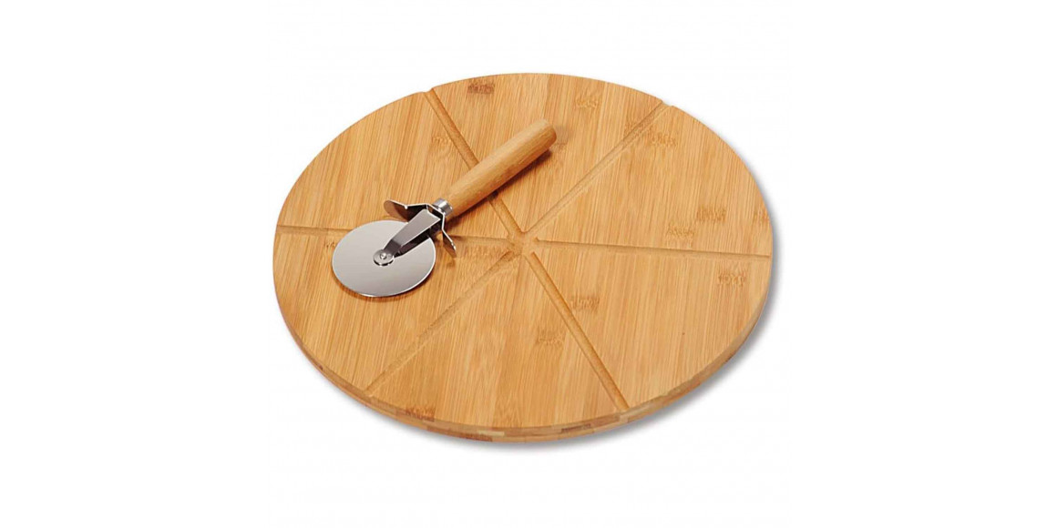 Chopping board KESPER 58465 BAMBOO SET 2PC WITH PIZZA CUTTER 