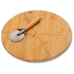 Chopping board KESPER 58465 BAMBOO SET 2PC WITH PIZZA CUTTER (58462)