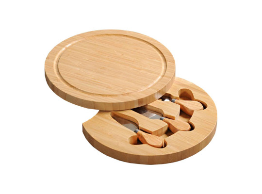 Разделочная доска KESPER 58642 BAMBOO FOR CHEESE W/KNIVES 