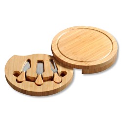 Chopping board KESPER 58642 BAMBOO FOR CHEESE W/KNIVES 