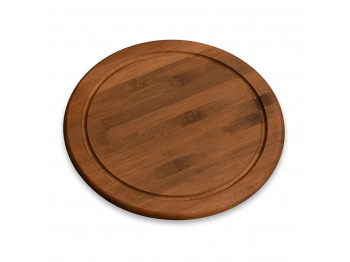 Chopping board KESPER 59442 DARK BAMBOO ROUND FOR SERVING 