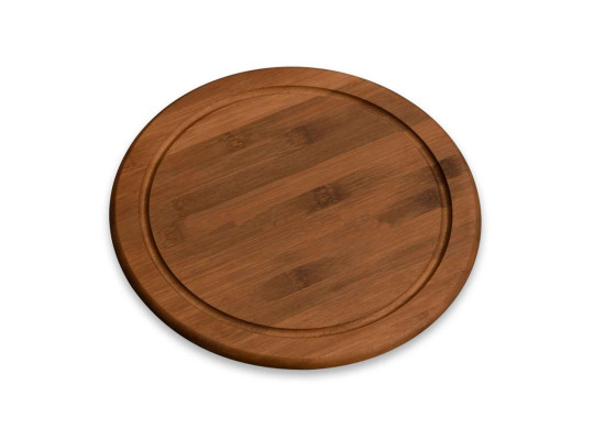 Chopping board KESPER 59442 DARK BAMBOO ROUND FOR SERVING 