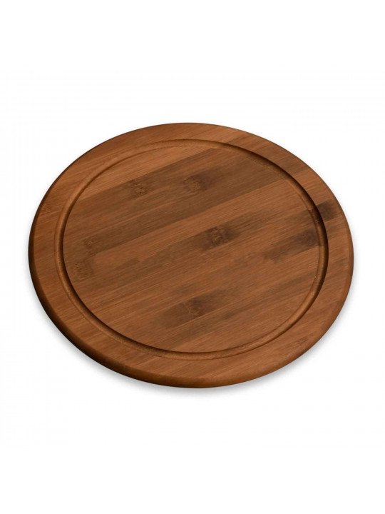 Разделочная доска KESPER 59442 DARK BAMBOO ROUND FOR SERVING 