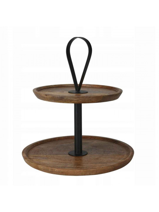 Подставка для торта KOOPMAN A53400070 CAKE STAND 32CM MANGO WOOD (559676) 