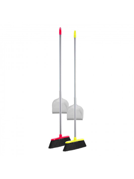 Веник и совок для мусора APEX ITALY 11683 FLUO SET WITH DUSTPAN 