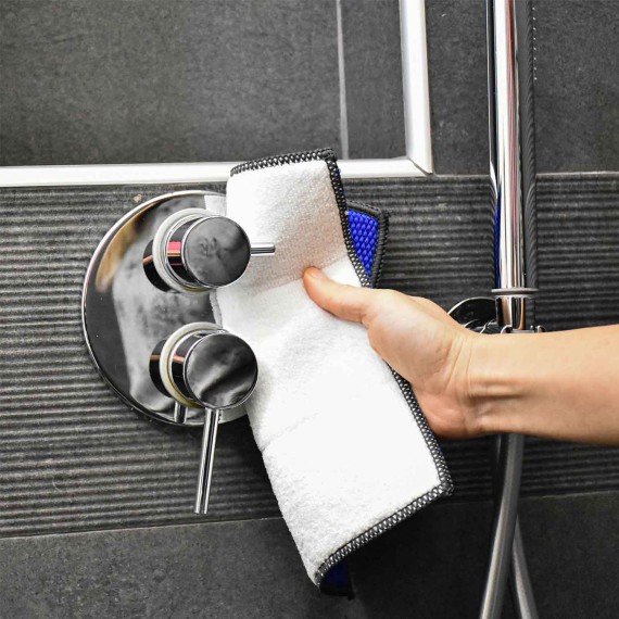 Тряпка для пыли APEX ITALY 15094 MICROFIBRE SPONGE CLOTH FOR SHOWER CABIN 24x17 