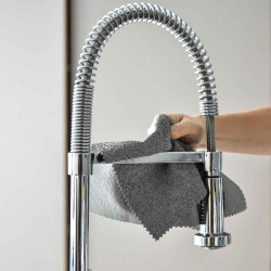 Тряпка для пыли APEX ITALY 15096 MICROFIBRE SPONGE CLOTH FOR S.STEEL 35x30 