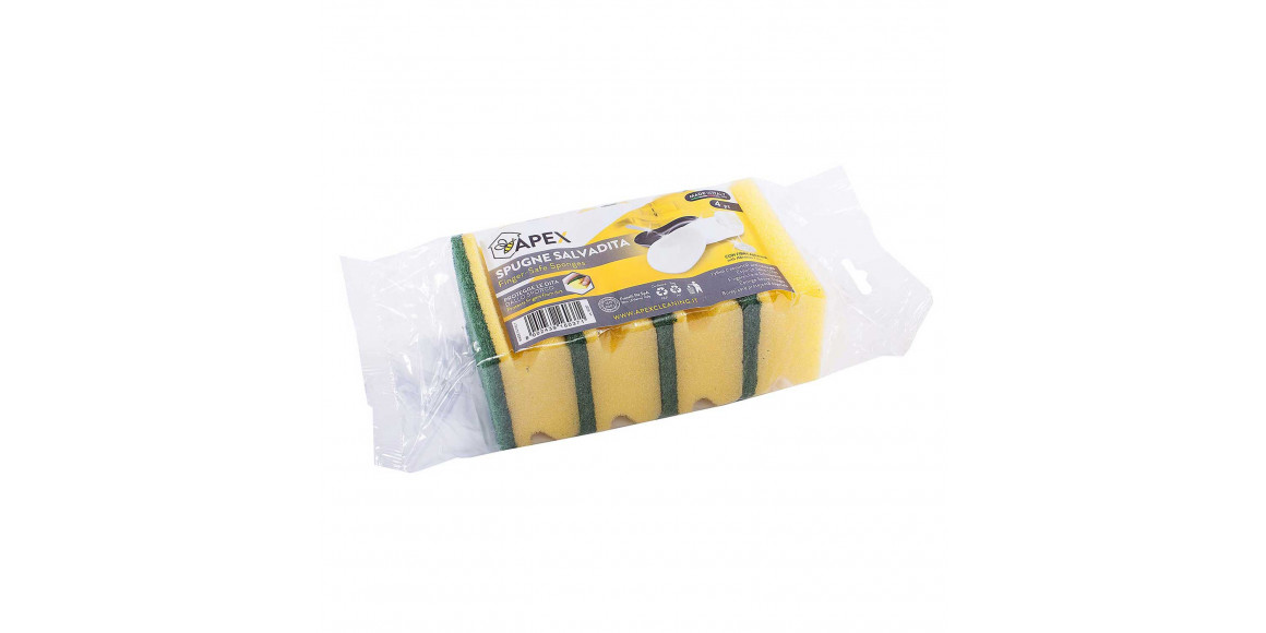 Փոշու շոր APEX ITALY 16037 SET 4PC FINGER SAFE SPONGES 