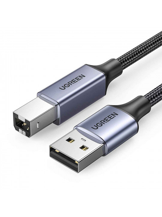 Кабель UGREEN US369 USB-A to USB-B 2.0 Printer Cable 5m (BK) (90560)