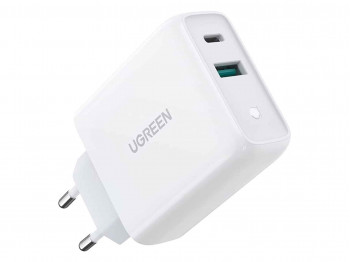 Power adapter UGREEN CD170 36W QC 3.0 (WH) (60468)