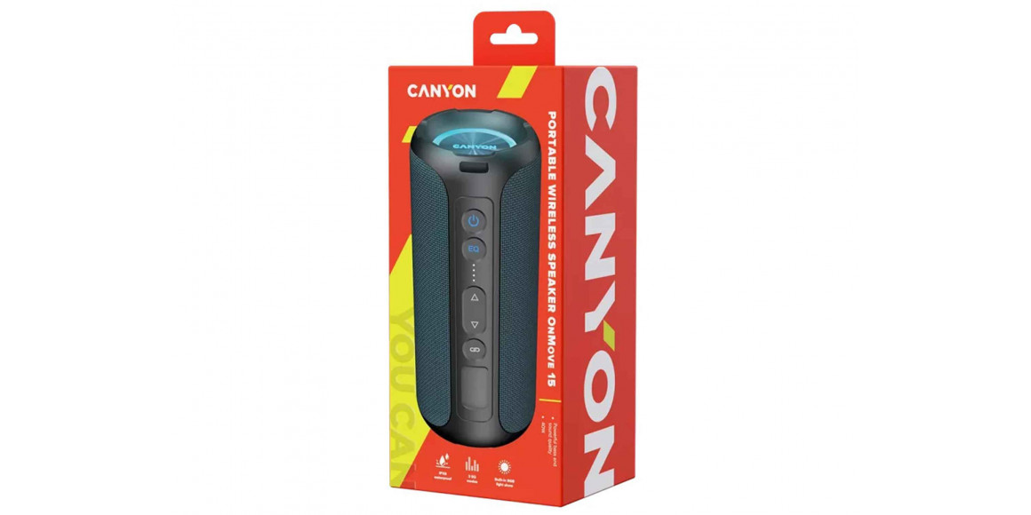 Bluetooth բարձրախոս CANYON OnMove 15 (Black) (CNE-CBTSP15BK)