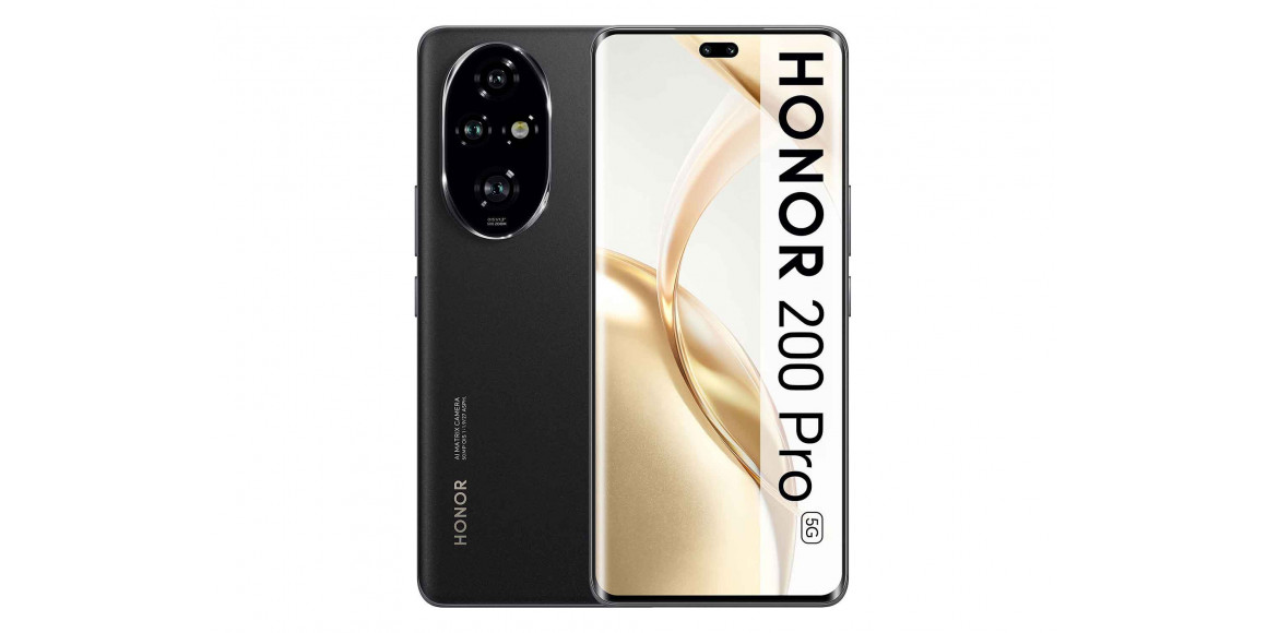 Սմարթ հեռախոս HONOR 200 Pro ELP-NX9 12GB 512GB (Black) (5109BFUE)