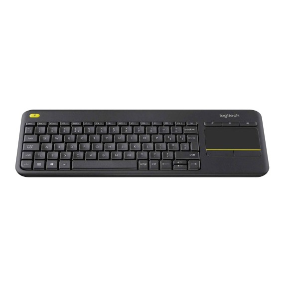Keyboard LOGITECH K400 PLUS WIRELESS TOUCH (BLACK) (L920-007145)
