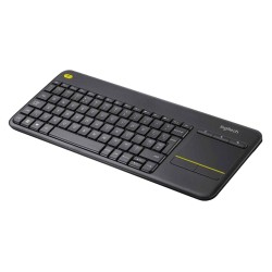 Keyboard LOGITECH K400 PLUS WIRELESS TOUCH (BLACK) (L920-007145)