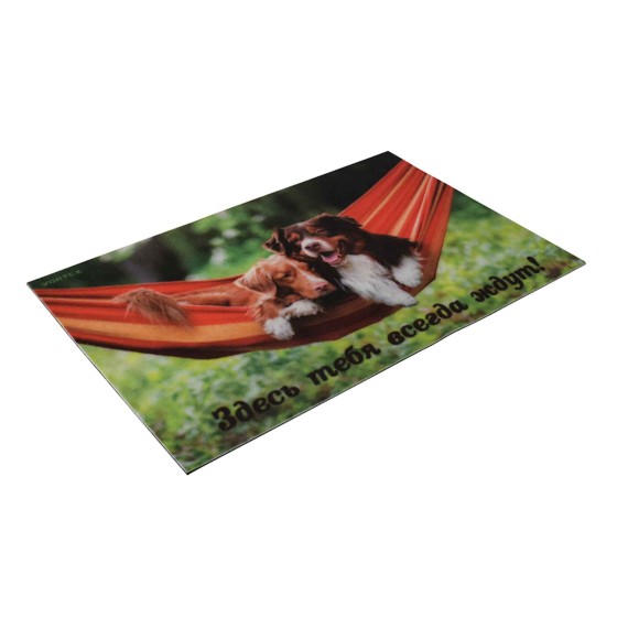 Коврик VORTEX 24217 50X80CM SAMBA MOISTURE-ABSORBENT DOGS IN HAMMOK 